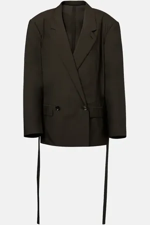 LEMAIRE Belted cotton and silk blazer