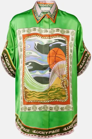 ALÉMAIS AlÃ©mais Lucky Pace printed silk shirt