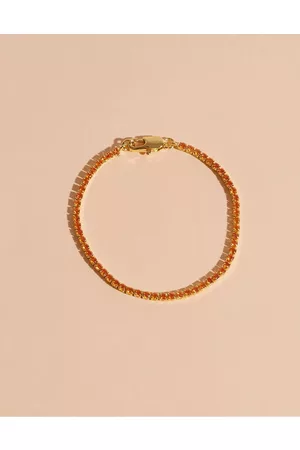Muli Collection Thin Apricot Tennis Bracelet Armbånd