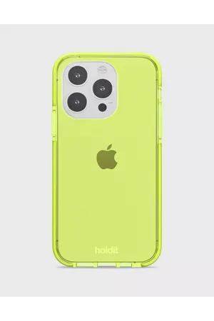 Holdit Kvinder Mobil Covers - Seethru Case iPhone 14 Pro Mobilcover Acid Green