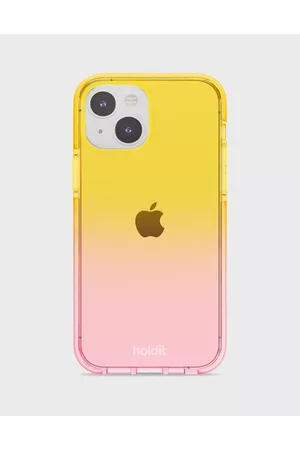 Holdit Kvinder Mobil Covers - Seethru Case iPhone 14/13 Mobilcover Bright Pink/Orange Juice