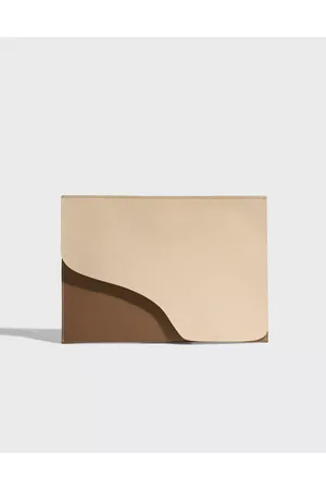 ATP Atelier Kvinder Tablet Covers - Sardegna Media Leather Laptop Case Computertasker og bærbaretui Limestone