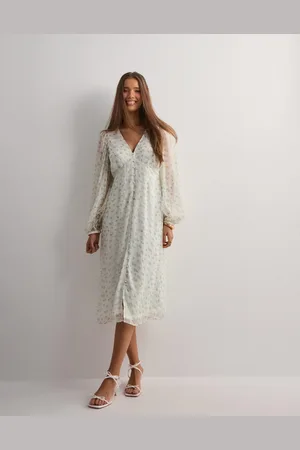 VERO MODA - Vmsmilla Ls V-Neck Calf Dress Wvn G