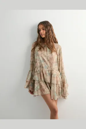 VERO MODA - Vmstarry Ls Ruffle Mini Dress Exp