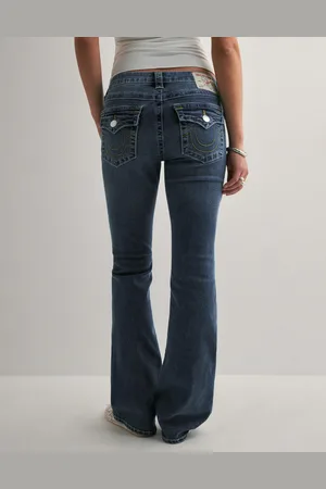 True Religion - Becca Mid Rise Boot Cut Flap
