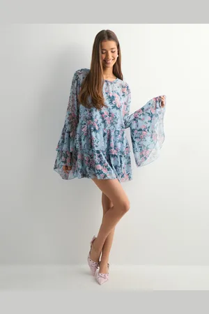 VERO MODA - Vmstarry Ls Ruffle Mini Dress Exp