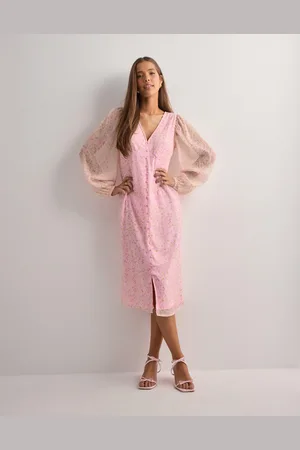 VERO MODA - Vmsmilla Ls V-Neck Calf Dress Wvn G