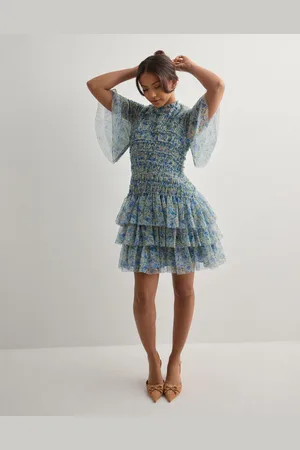 By Malina - Minnie short sleeve lace mini dress