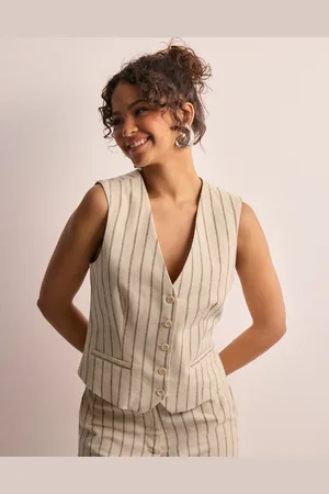 SELECTED - Slftania-Hilda Vest Pin Stripe
