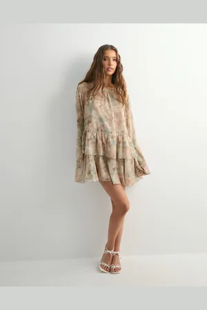 VERO MODA - Vmstarry Ls Ruffle Mini Dress Exp