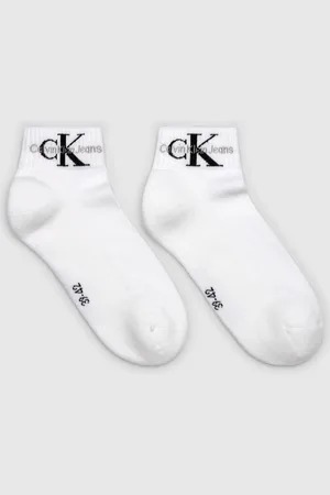 Calvin Klein Mens Monogram Quarter Socks 2 PackUK 6 - 7.5