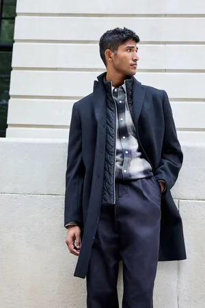 Next Mock Gilet Epsom Coat with WoolXL