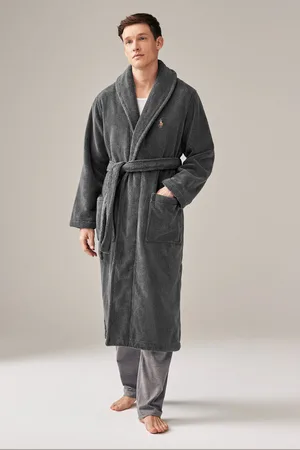 Ralph Lauren Shawl Collar Terry Dressing 100% Cotton Gown