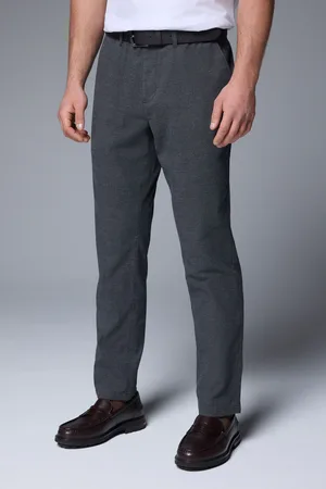 Next Soft Touch Belted Textured Stretch Chinos Trousers38B x 31L (UK 38 R)