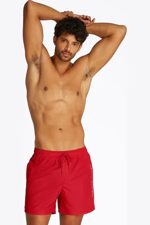 Tommy Hilfiger Medium Length Drawstring Swim Trunkssmall