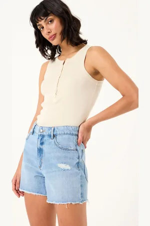 Fat Face FatFace Frayed Denim Shorts34