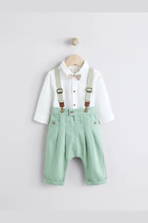 Next Baby 100% bomuld Skjorter Bukser og Seler Sæt 4 Pieces (0måneder-2år)1.5 - 2 år (86 - 92cm)