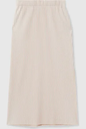Reiss Pippa Pleated Jersey Midi Skirt44