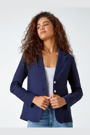 Roman Stretch Button Detail Blazer48