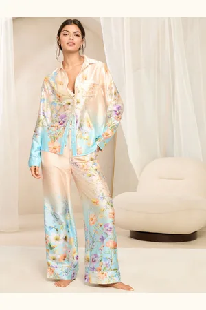 Lipsy London Langærmet trykt Satin Pjyama