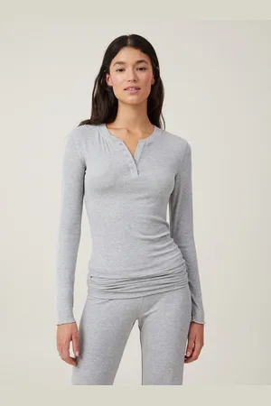Cotton On Sleep Recovery Henley Long Sleeve Pyjamaslarge