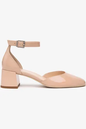 Nero Giardini Leather Ankle Strap Block Heelseu38