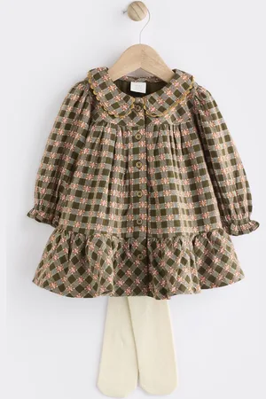 Next Babyvævet Kjole med strømpebukser (0mdr.-2år)1.5 - 2 år (86 - 92cm)