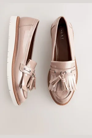 Next Forever Comfort Chunky Patent Tassel Detail Loaferseu40