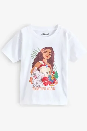 Brand Threads Disney Moana Girls T-Shirt7 - 8 år (122 - 128cm)