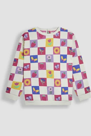 JoJo Maman Bébé Printed Crew Neck Sweatshirt110116cm