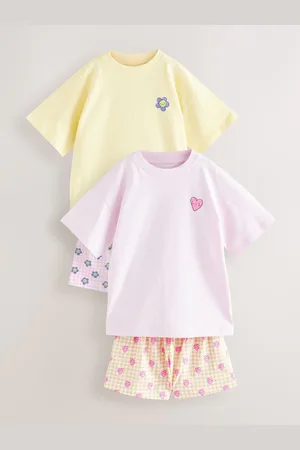 Next 100% Cotton Short Pyjamas 2 Pakke (3-16år)122128cm
