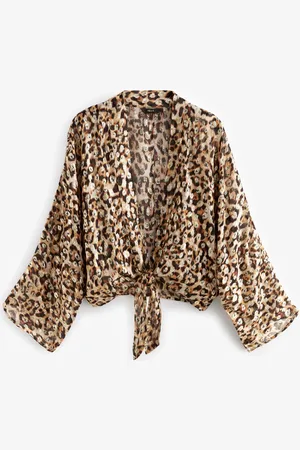 Next Tie Front Kimono Cover-UpM