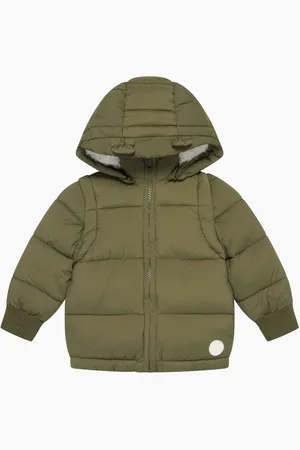 Mori Green Recycled 3 In 1 Cosy Coat to Gilet2 - 3 år (92 - 98cm)