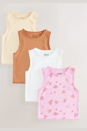 Next Blomster Rib Vest 4 Pakke (3-16år)146152cm