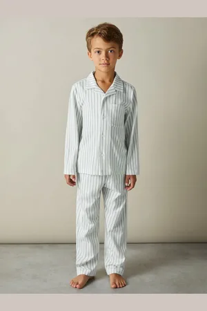 Reiss Cohen Set Brushed-Cotton Striped Pyjama Set6 - 7 år (116 - 122cm)