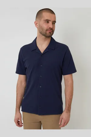 Threadbare Jersey Pique Revere Collar Short Sleeve 100% Cotton Shirtsmall