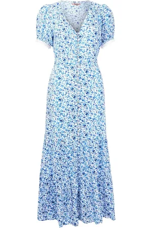 Joe Browns Petite Floral Print Lace Sleeve Maxi Dress36lille