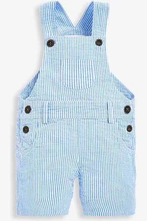 JoJo Maman Bébé Seersucker Stribet smækbukser6 - 12 måneder (68 - 80cm)