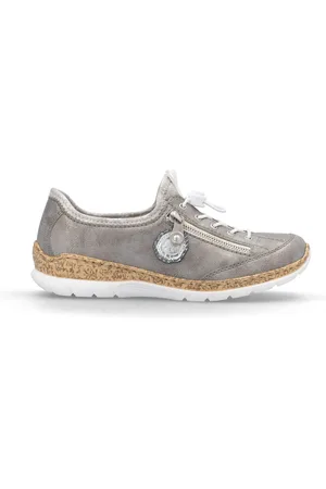 Rieker Womens Grey Elasticated Shoeseu42