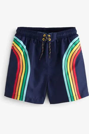 Little Bird Blå Rainbow Swim Board Shorts3 - 4 år (98 - 104cm)