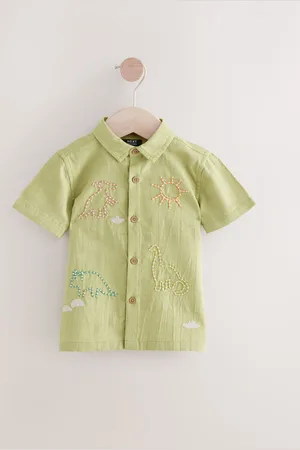 Next Short Sleeves Embroidered Shirt (3mths-7yrs)8692cm