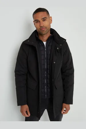 Threadbare Showerproof Funnel Neck Mock Layer CoatL