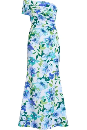Gina Bacconi Blue Josie Printed Maxi Dress42