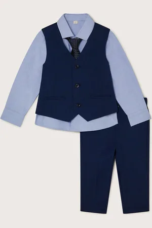 Monsoon Adam 4 Piece Suit with Tie10 år (140cm)