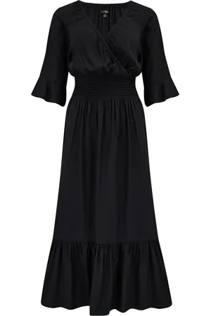 Pour Moi Carmen Fuller Bust LENZING ECOVERO Viscose Elasticated Neckline Midaxi Dress40