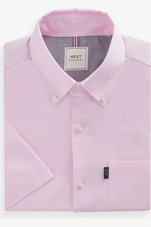 Next Short Sleeve Easy Iron Button Down Oxford ShirtL