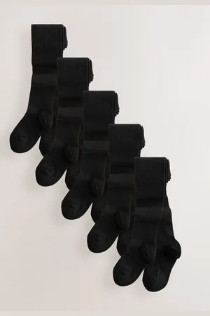 Next 5 Pak bomuldsrige skoletights146152cm