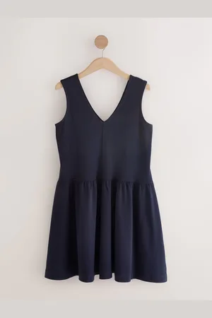 Next 100% Cotton V-Neck Jersey Mini Summer Dress
