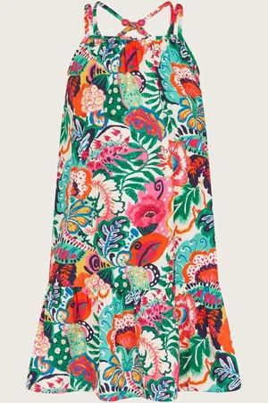 Monsoon Tropical Floral Swing Dress146152cm
