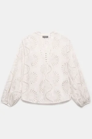 mint&berry Broderie Cotton Blousexsmall